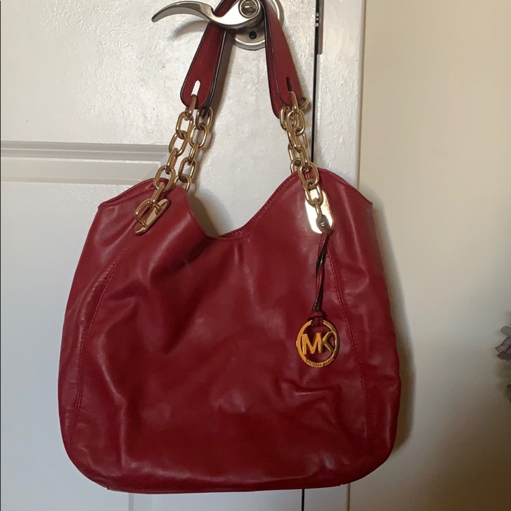 MK leather hobo bag